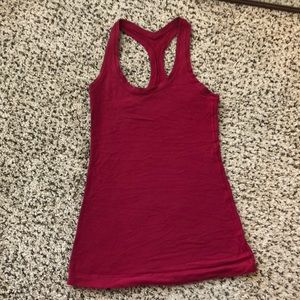 Maroon Lululemon tank top